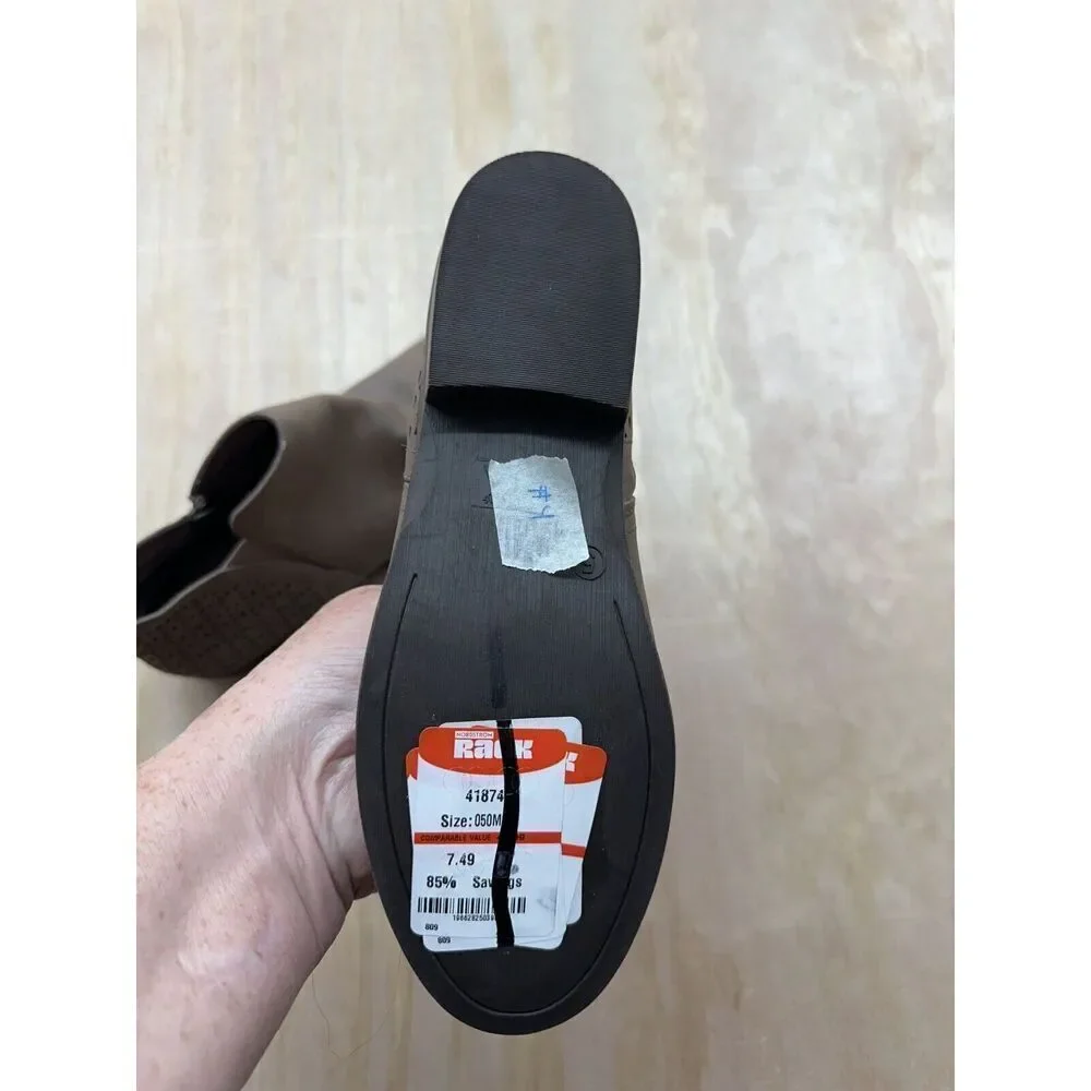 Mia Kids‎ Little/Big Girl's Gilli Ankle Boots Slip-On Shoes Cognac Sz 5